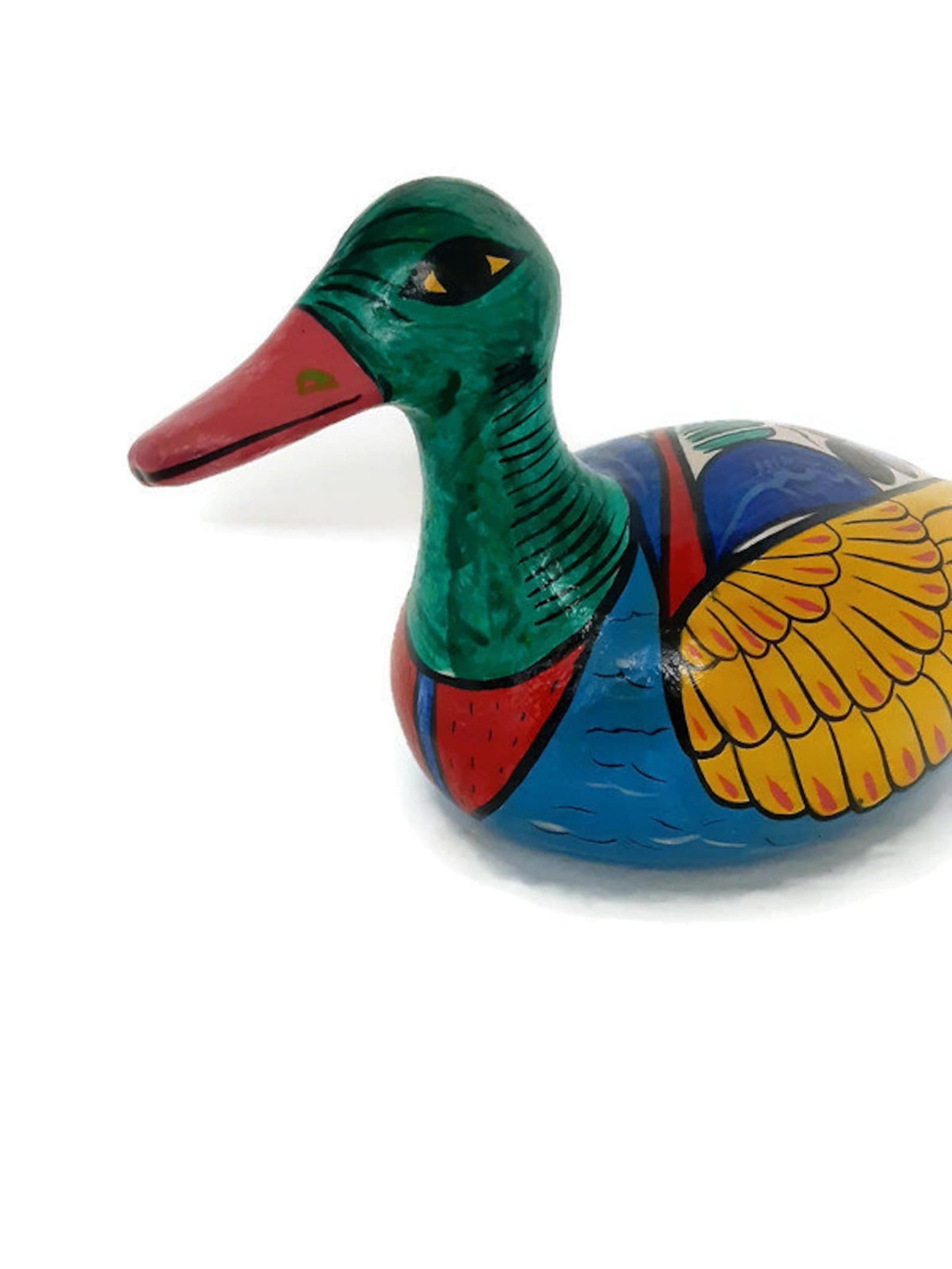 Ceramic Hand Painted Mexican Folk Art Duck
