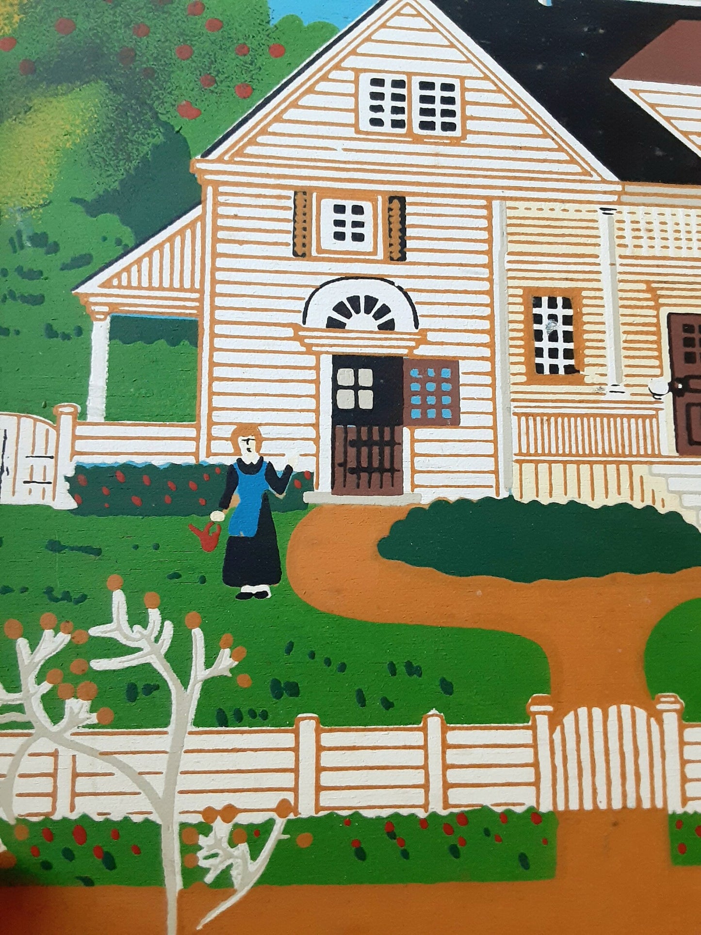 Cape Cod Folk Art Painting - Pickwick Cottage