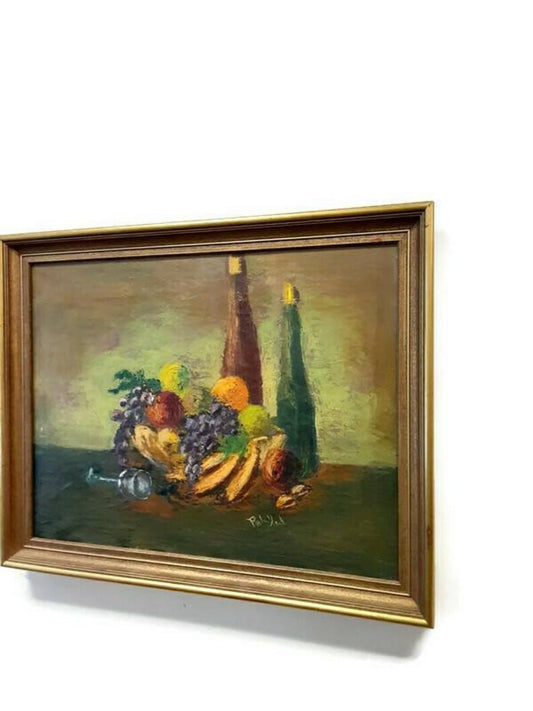 1964 Goldie Paley Still Life Painting - Fruits And Wine