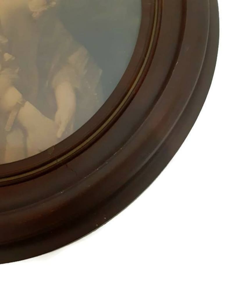 Antique Walnut Framed Portrait of Southern Belle by Erich Correns